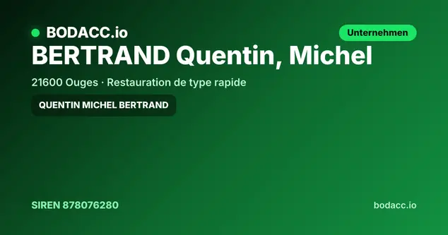BERTRAND Quentin, Michel