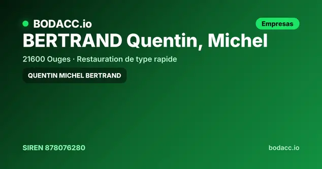 BERTRAND Quentin, Michel