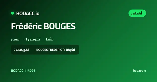 Frédéric BOUGES