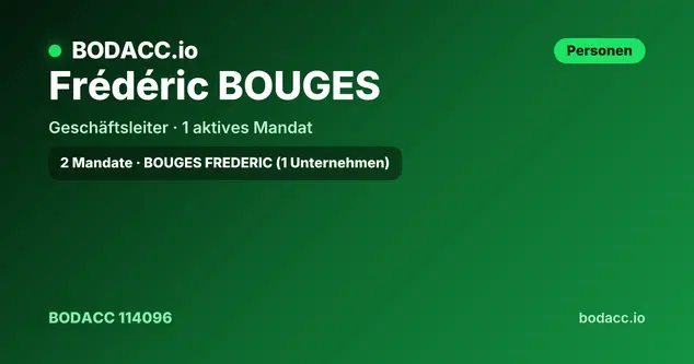 Frédéric BOUGES