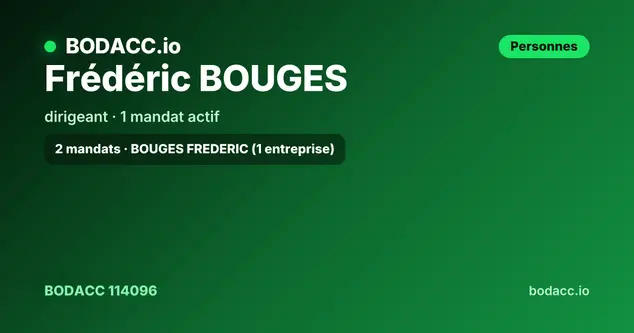 Frédéric BOUGES