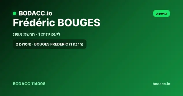 Frédéric BOUGES