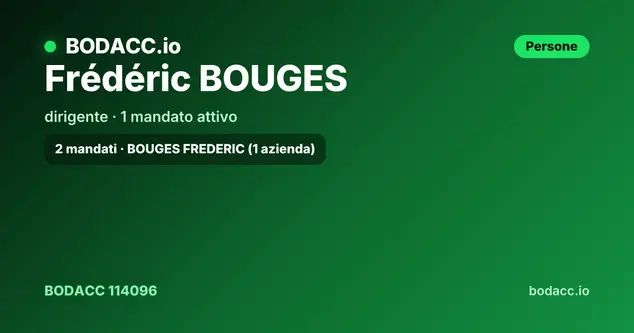 Frédéric BOUGES