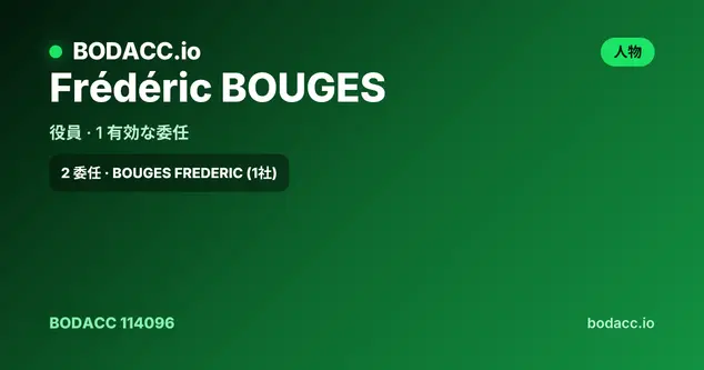 Frédéric BOUGES