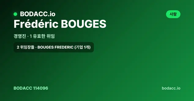 Frédéric BOUGES