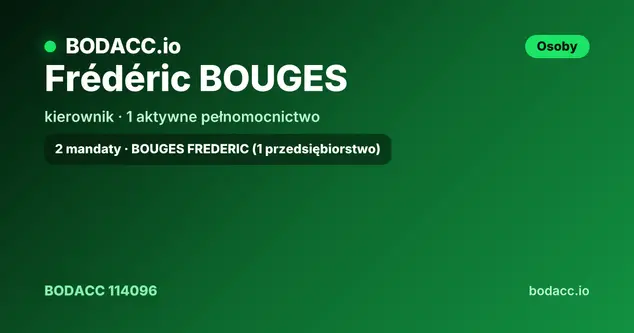 Frédéric BOUGES