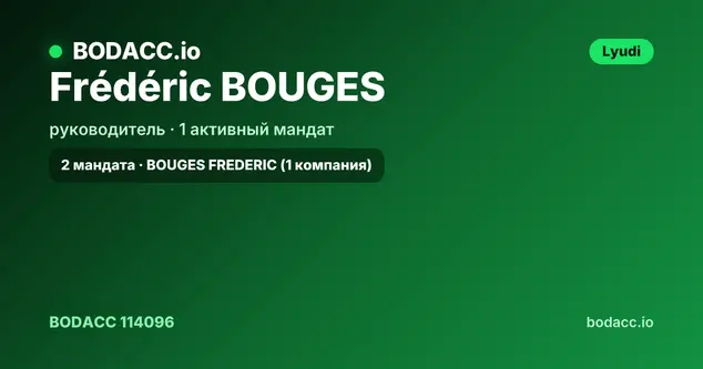 Frédéric BOUGES