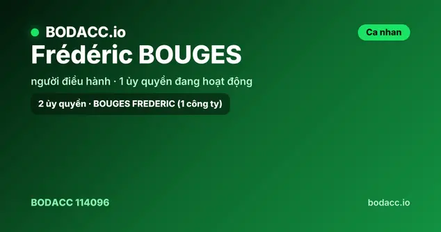 Frédéric BOUGES
