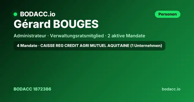 Gérard BOUGES