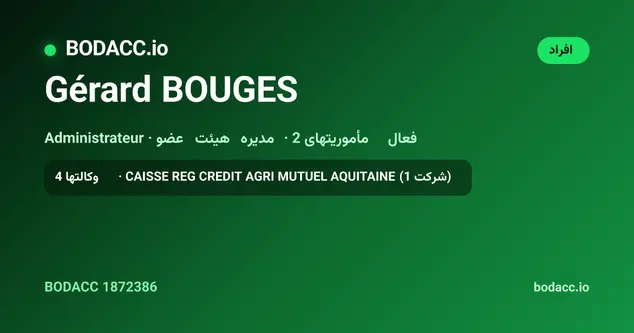 Gérard BOUGES