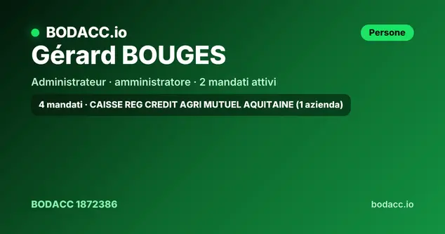 Gérard BOUGES
