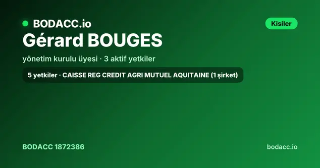 Gérard BOUGES