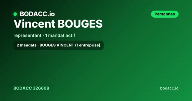 Vincent BOUGES